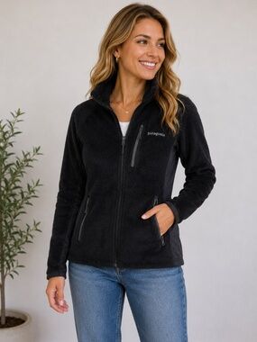 Patagonia R2 Women’s Medium Polartec Thermal Pro Fleece Jacket Black